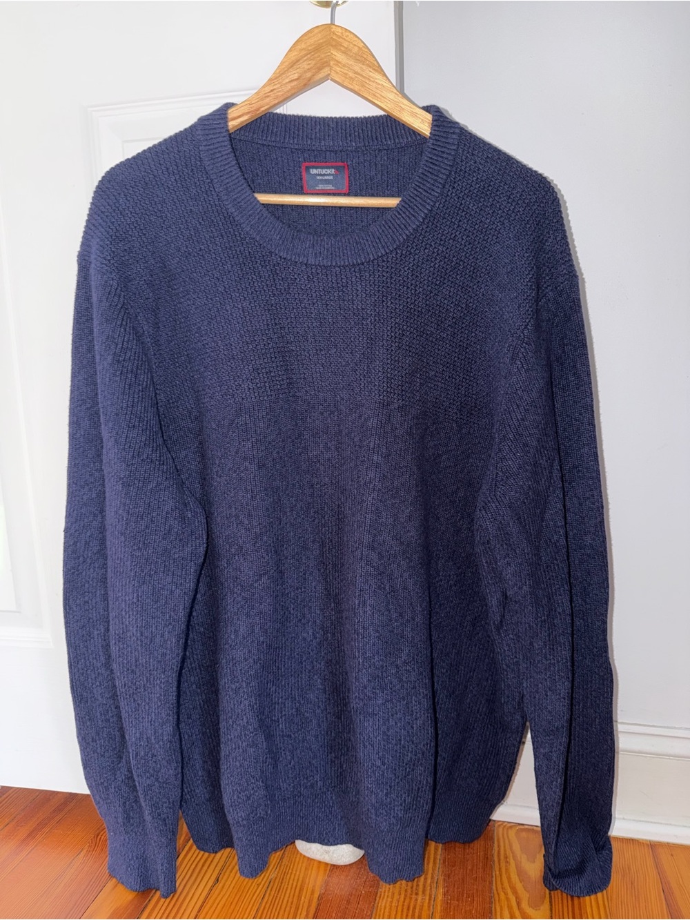 UNTUCKit Navy Blue Crewneck Sweater